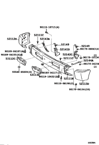 5211160560-BAR, FRONT BUMPER