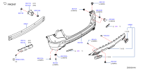 850222GL0H-BAR, REAR BUMPER