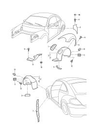 5C5805911M-WHEEL HOUS/VW /BORA/1998