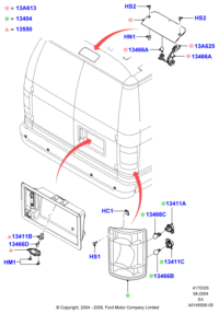 5C2Z13405AA-DRL ASSY F
