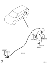 5943A302-HOOK,FUEL FILLER LID