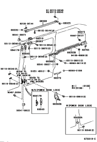 6830395D00-RAIL SUB-ASSY, SLIDE DOOR, CENTER RH