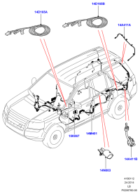 LR013386-HARNESS ASSY-OIL PRESSURE SENS