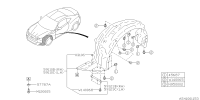 59110CA001-MUD GUARD ASSY F SDR