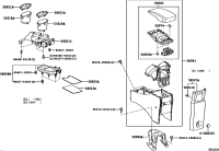 589050F030E0-DOOR SUB-ASSY, CONSOLE COMPARTMENT