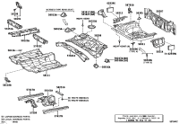5750512070-Reinforcement, front floor under