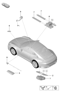 9A703550400-Antenna antenna VTS vehicle tracking system instrument panel