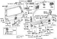 6612060020-Hinge assy, back door, rh/lh