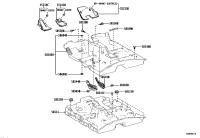 5854307020-Bracket, floor carpet, rh/lh