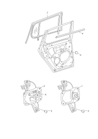 5JD839461-Window regulator without m