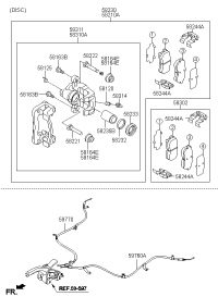 597701M300-CABLE ASSY-PARKING BRAKE RH