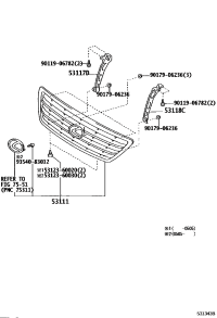5310160380-GRILLE, RADIATOR