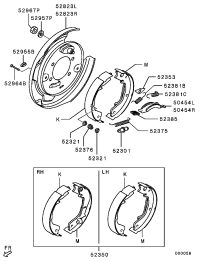 MB858538-SPRING,R/BRK SHOE RETURN