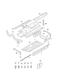 56D801251-Beam assy-lwr