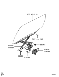 5743A277-REGULATOR,R/DR WINDOW,L
