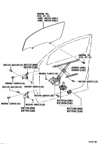 698010C030-REGULATOR SUB-ASSY, FRONT DOOR WINDOW, RH