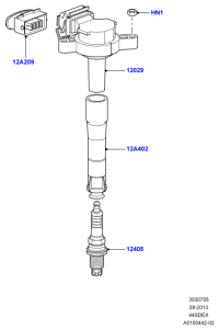 LR022494-IGNITION COIL-LR/DISC IV L319/