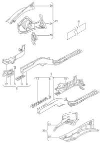 5C0802068-Engine mounting base