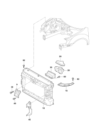 56D805567-Bracket, cowl top
