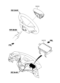 569002V300-MODULE ASSY-STRG WHEEL AIR BAG