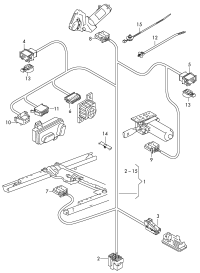 L8UD971366K-Wire, seat tray