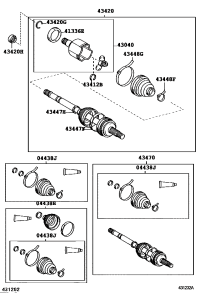 4342047020-SHAFT ASSY, FRONT DRIVE, LH