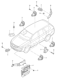 1K0909606D-Sensor assy-lateral acceleration-
