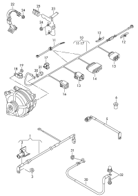 L5N0971228F-Wire, battery positive