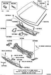 5570876010-LOUVER SUB-ASSY, COWL TOP VENTILATOR