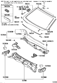 5570830191-LOUVER SUB-ASSY, COWL TOP VENTILATOR