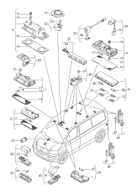 3B0947105C-Lamp assy