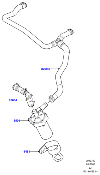 PCH501820-HOSE ASSY-EGR COOLER,OUT