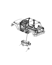 56029427AA-SENSOR DYNAMICS LATERAL ACCELERATION AND YAW RATE