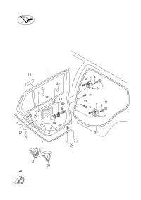5G9833055G-Door assy-rr, lh