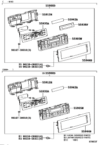 5590060G21-CONTROL ASSY, AIR CONDITIONER, NO.2