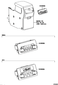 5590048020-CONTROL ASSY, AIR CONDITIONER, NO.2