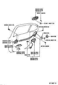 6923030190C0-HANDLE ASSY, REAR DOOR OUTSIDE, RH/LH