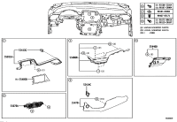 55406F4040-PANEL SUB-ASSY, INSTRUMENT CLUSTER FINISH, LOWER CENTER