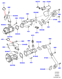 LR003831-GASKET,W.PUMP INLET