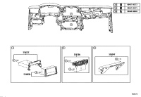 5540502G40B0-PANEL SUB-ASSY, INSTRUMENT CLUSTER FINISH, CENTER