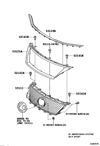 5311253120-GRILLE, RADIATOR