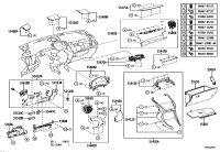 5540278010A2-Pad sub-assy, instrument panel safety, no.1