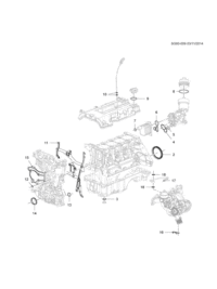 55585155-Gasket, turbine return pipe (* comp 1)