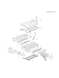 55591493-Package, cylinder head gasket repair (incl. 2-10)