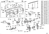 5540148090B0-PAD SUB-ASSY, INSTRUMENT PANEL SAFETY