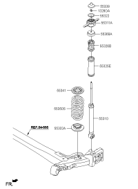 55310H2000-SHOCK ABSORBER ASSY-REAR