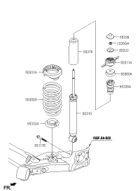 55310C9500-SHOCK ABSORBER ASSY-REAR