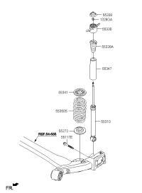 55310F0000-SHOCK ABSORBER ASSY-REAR