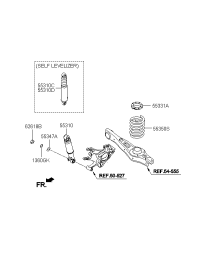 553102W100-SHOCK ABSORBER ASSY-REAR