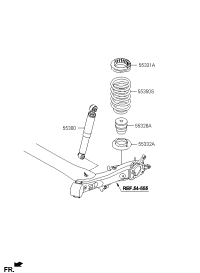 553002V200-SHOCK ABSORBER ASSY-REAR
